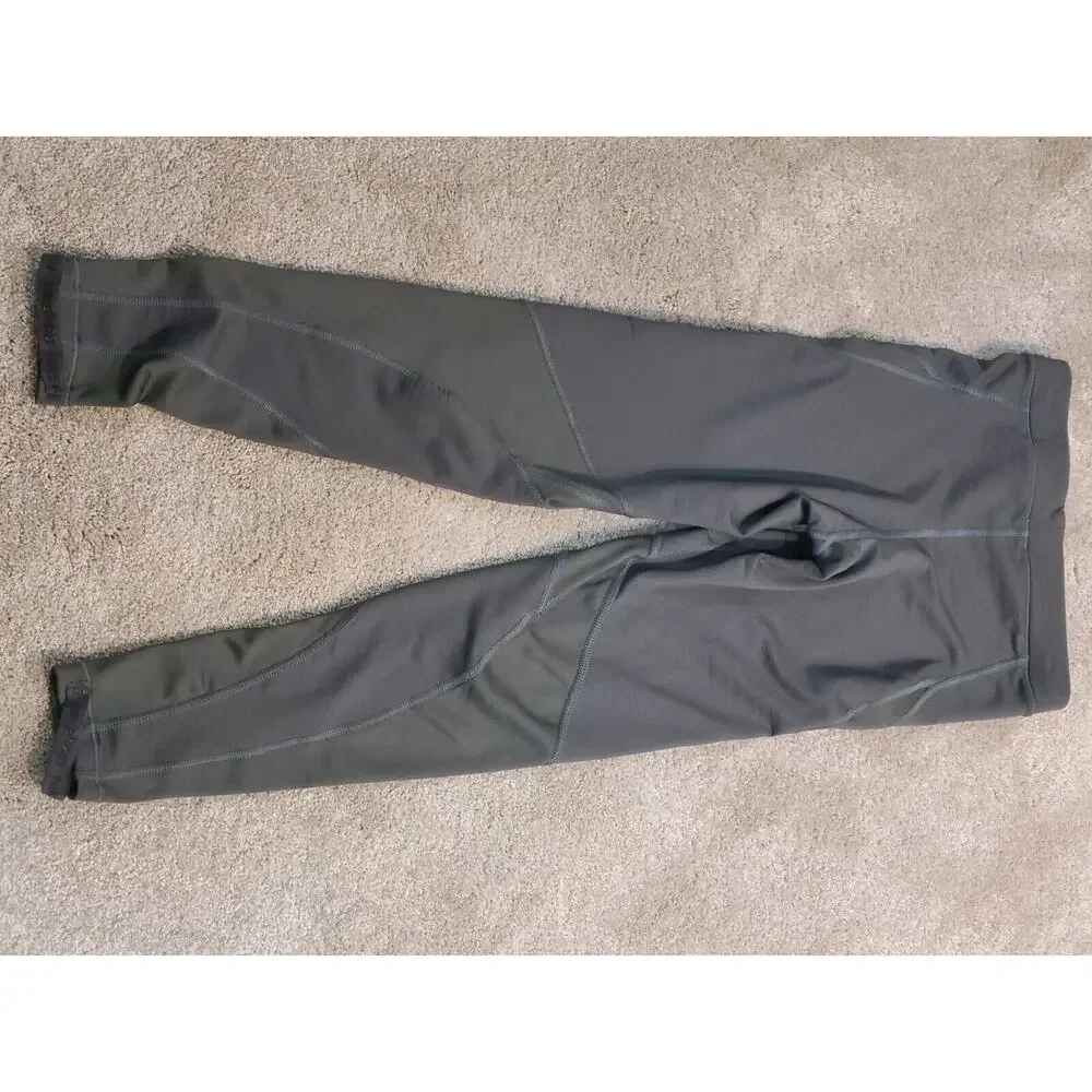Nike Pro Hyperwarm XS Gray Pants Purple‎ Swoosh